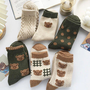 VILZSTUDIOS Cozy bear socks for casual wear