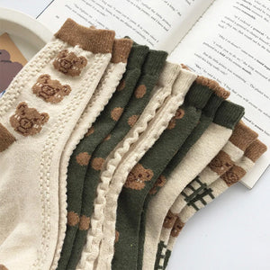 VILZSTUDIOS Cozy bear socks for casual wear