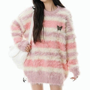 VILZSTUDIOS Cozy Butterfly Fuzzy Sweater product image
