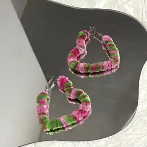 VILZSTUDIOS Cozy Charm Heart Hoop Earrings from VILZSTUDIOS