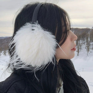 VILZSTUDIOS Faux fur earmuffs for warmth and style