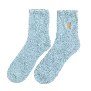 VILZSTUDIOS Cozy heart plush socks for comfortable wear