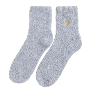 VILZSTUDIOS Cozy heart plush socks for comfortable wear