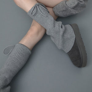 VILZSTUDIOS Fashionable ribbed leg warmers