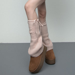 VILZSTUDIOS Fashionable ribbed leg warmers