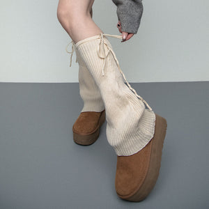 VILZSTUDIOS Fashionable ribbed leg warmers