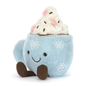 VILZSTUDIOS Cozy cup plush toy design with hot chocolate and marshmallows