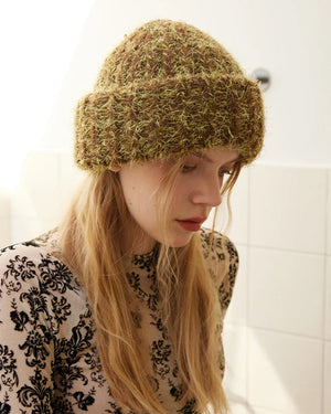 VILZSTUDIOS Textured knit beanie for streetwear fashion