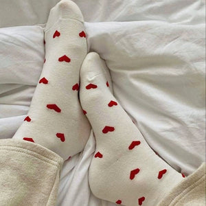 VILZSTUDIOS Cozy heart patterned socks for everyday wear