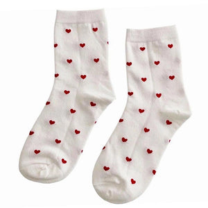 VILZSTUDIOS Cozy heart patterned socks for everyday wear