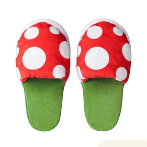 VILZSTUDIOS Cozy plush slippers with a unique mushroom design