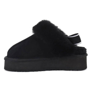 VILZSTUDIOS Cozy platform vegan leather slippers