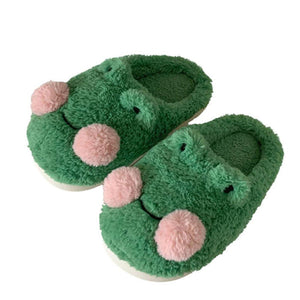 VILZSTUDIOS Cozy frog slippers made of faux fur