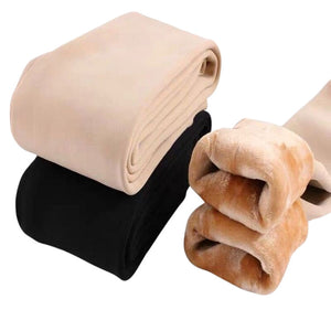 VILZSTUDIOS Warm fleece-lined tights for winter fashion
