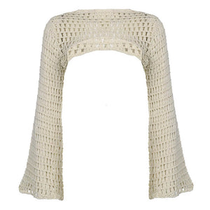 VILZSTUDIOS Chic crochet bolero wrap top for stylish layering