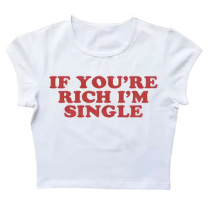 VILZSTUDIOS Cropped baby tee with bold lettering design