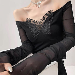 VILZSTUDIOS Stylish long sleeve top with cut out design