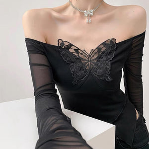 VILZSTUDIOS Stylish long sleeve top with cut out design