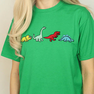 VILZSTUDIOS Dinosaur family graphic t-shirt for casual wear