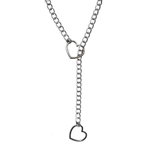VILZSTUDIOS Stylish chain necklace with heart ring design