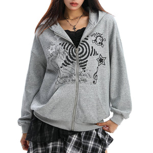 VILZSTUDIOS Stylish cut-out shoulder pullover sweatshirt