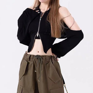 VILZSTUDIOS Edgy Long Sleeve Chain Top product image