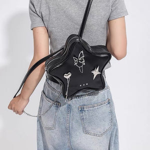VILZSTUDIOS Star-shaped mini backpack with silver charms