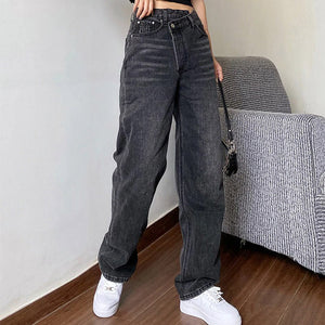 VILZSTUDIOS Elevated high-waisted straight jeans for modern streetwear style