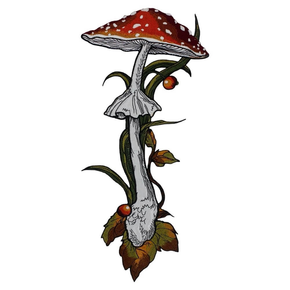 VILZSTUDIOS Embroidered necktie with mushroom design