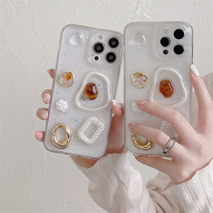 VILZSTUDIOS Stylish heart mirror iPhone case