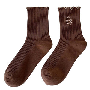 VILZSTUDIOS Ethereal Grunge Floral Socks for stylish streetwear