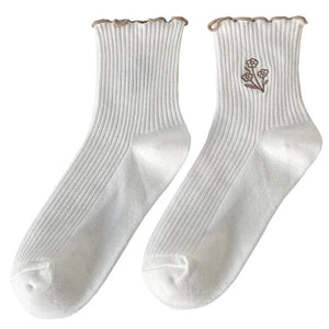 VILZSTUDIOS Ethereal Grunge Floral Socks for stylish streetwear