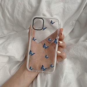 VILZSTUDIOS Transparent phone case with butterfly design