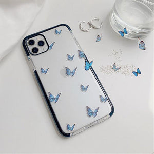 VILZSTUDIOS Transparent phone case with butterfly design