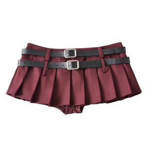 VILZSTUDIOS Y2K double-belt extreme micro skirt