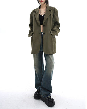 VILZSTUDIOS Wide leg denim jeans for casual streetwear style