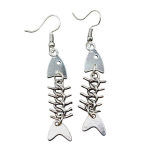 VILZSTUDIOS Stylish fish bone dangle earrings