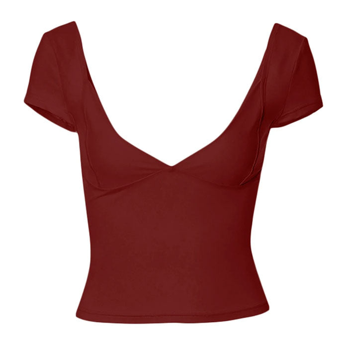 VILZSTUDIOS Stylish low cut top for women's fashion