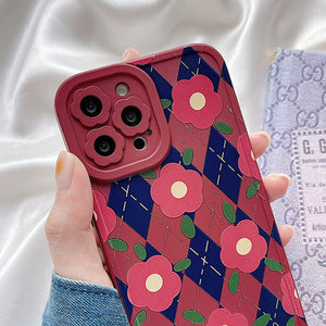 VILZSTUDIOS Floral Argyle iPhone Case from VILZSTUDIOS