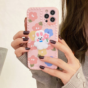 VILZSTUDIOS Floral Bunny Phone Cover for iPhone