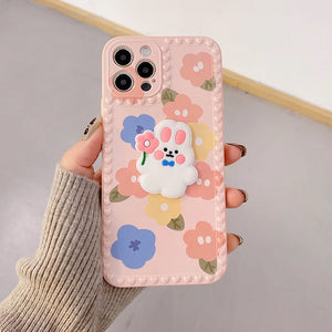 VILZSTUDIOS Floral Bunny Phone Cover for iPhone