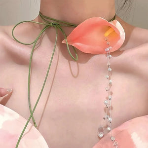 VILZSTUDIOS Floral inspired chic choker accessory