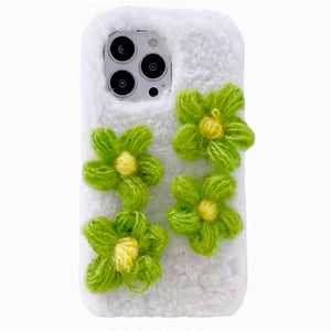 VILZSTUDIOS Floral knit iPhone cover for stylish phone protection