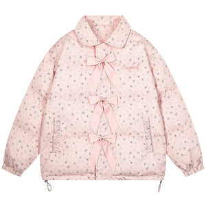VILZSTUDIOS Floral padded oversized jacket for fashion enthusiasts