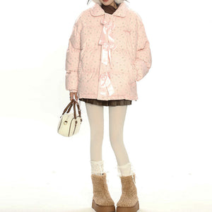 VILZSTUDIOS Floral padded oversized jacket for fashion enthusiasts