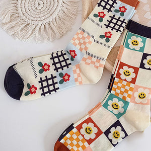 VILZSTUDIOS Floral patterned cozy socks from VILZSTUDIOS