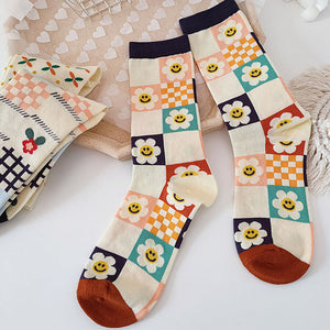 VILZSTUDIOS Floral patterned cozy socks from VILZSTUDIOS