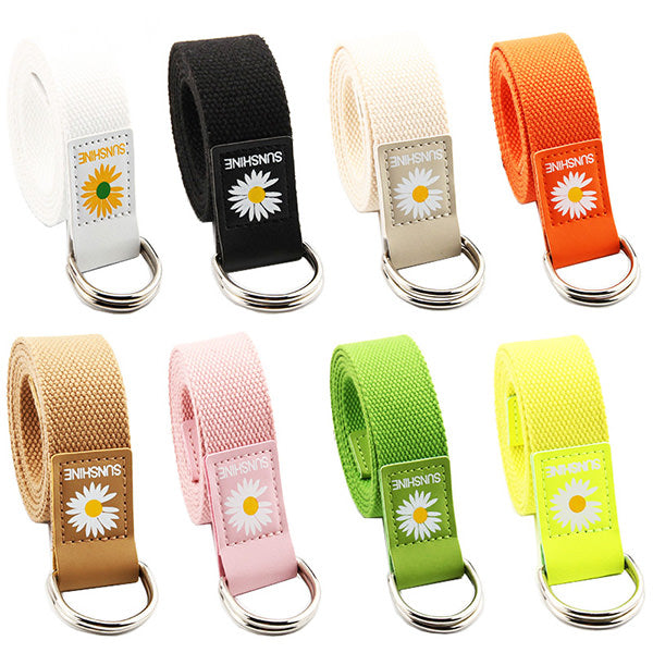 VILZSTUDIOS Floral print canvas belt for stylish outfits