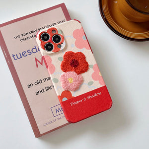 VILZSTUDIOS Floral stitch iPhone cover design