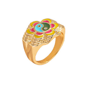 VILZSTUDIOS Floral Yin Yang ring design